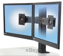 Ergotron Desk Mount Adjustable Monitor Stand LCD Computer Laptop Dual Screens 24