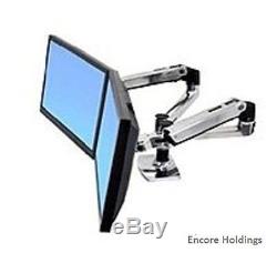 Ergotron LX 45-245-026 Dual Side-by-Side Arm for 24-inch LCD Monitor Aluminum