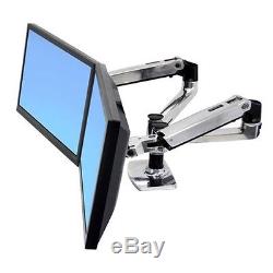 Ergotron LX Dual Flat Panel LCD Monitor Arm 45-245-026