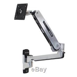 Ergotron LX Mount Arm 45-353-026 Single Arm LCD Computer Monitor Wall Sit Stand