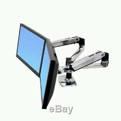 Ergotron SIDE BY SIDE desk mount Monitor Holder Stand Display up to 27 inch LCD