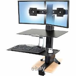 Ergotron WorkFit-S Dual with Worksurface+ Up to 25.00 lb Up to 21.3 LCD