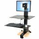 Ergotron WorkFit-S Single LD with Worksurface+ Up to 18.00 lb Up to 24 LCD