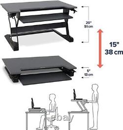 Ergotron WorkFit-TL Sit Stand Desktop Workstation Black/Gray