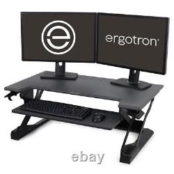Ergotron WorkFit-TL Sit-Stand Desktop Workstation Black/Gray 33-406-085 B+