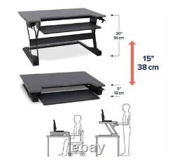 Ergotron WorkFit-TL Sit Stand Desktop Workstation Black/Gray Standing desk