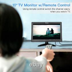 Eyoyo 10 Inch TV HDMI Monitor Kitchen TV 1024x600 HD LCD Screen Display with Stand