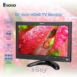 Eyoyo 10 pouces écran LCD TV cuisine petite TV HDMI moniteur 1024 x 600 + Stand
