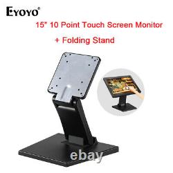 Eyoyo 15 Touchscreen Displaly HDMI VGA LCD Monitor with Adjustable Desk Stand