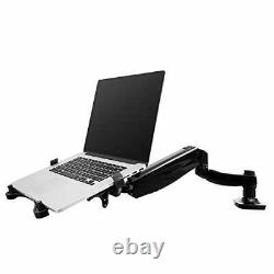 FLEXIMOUNTS 2-in-1 Monitor Arm Laptop Mount Stand Swivel Gas Spring LCD Arm Heig