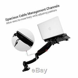 FLEXIMOUNTS 2-in-1 Monitor Arm Laptop Mount Stand Swivel Gas Spring LCD arm D