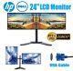 HP Dell 24inch LCD Widescreen Monitor Full HD 1920x1080p Dual Stand VGA Cable