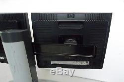HP L1740 17 Dual Monitor with2-USB Port Ergotron Neo-Flex Stand VGA DVI-D PL766A