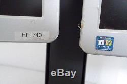 HP L1740 17 Dual Monitor with2-USB Port Ergotron Neo-Flex Stand VGA DVI-D PL766A