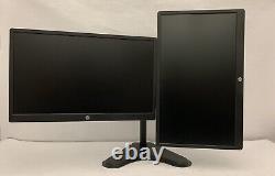 HP VH24 24 Widescreen IPS LED Dual Monitors 1920x1080 Grade A + NEW DUAL STAND