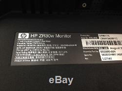 HP ZR30w WideScreen LCD DVI DP Flat Panel LED Backlit IPS Monitor No Stand
