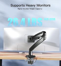 HUANUO Single Monitor Arm for 13-35 inch Screens, Holds 4.4lbs to 26.4lbs, Ad