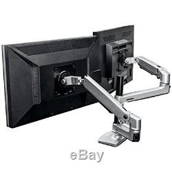Halter Dual Computer Monitor Mounts LCD Adjustable Monitor Stand, Dual Stacking