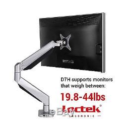 Heavy Duty Gas Spring Single LCD Arm Stand Monitor Desk Mount Fits for 17- 34
