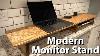 How To Build A Diy Monitor Desk Stand Make Your Own Grovemade Desk Shelf