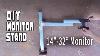 How To Make A Monitor Tv Stand Fully Adjustable Can Hold 17 To 32 Inches Monitor Diy
