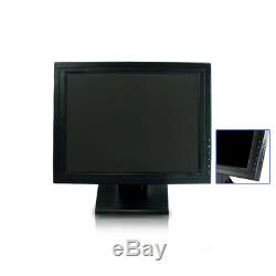 LCD 15'' Touchscreen Monitor Cash Register Workstation Multi-Position POS stand