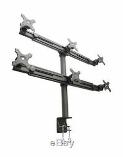 LCD-2060 Hex-Mount Monitor Stand for Six 15-24 Displays Black