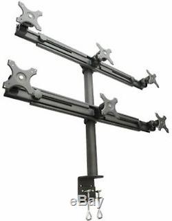 LCD-2060 Hex-Mount Monitor Stand for Six 15-24 Displays Black