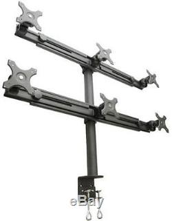 LCD-2060 Hex-Mount Monitor Stand for Six 15-24 Displays, New, Free Shipping