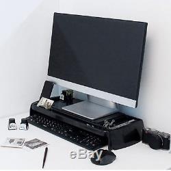 LED LCD Monitor Stand Cradle Desk Organizer Office Various Storages Computer