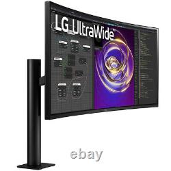LG 34 219 Curved UltraWide QHD 3440x1440 PC Monitor with Ergo Stand (34WP88C-B)
