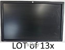 LOT 13x Assorted HP 24 Widescreen LCD Monitors No Stands