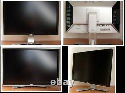LOT (2) Dell UltraSharp 2407WFP withSTAND 24 Widescreen LCD Monitor Professional