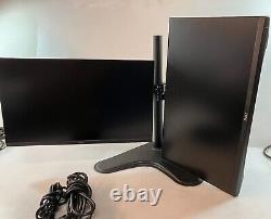 LOT 2x DELL P2219H 22inch FHD Monitors 1080P IPS withDual Stand +DP HDMI Cables