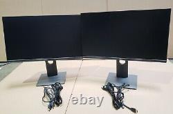 LOT 2x Dell 23'' IPS Monitors Ultrawide P2319H FHD Edgeless 1080 WithStands HDMI
