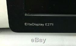 LOT OF 2 27 HP ELITEDISPLAY E271i LED LCD BACKLIT MONITOR With ADJUSTABLE STAND