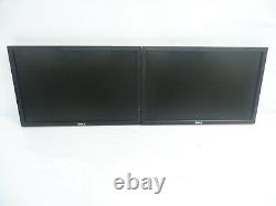 LOT OF 2 Dell E2209W 22 LCD Flat Panel Widescreen Monitor DVI VGA
