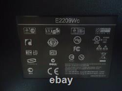 LOT OF 2 Dell E2209W 22 LCD Flat Panel Widescreen Monitor DVI VGA
