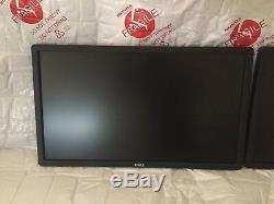 LOT OF 2 Dell Professional 24 1920x1080 Widescreen LCD Monitor P2412Hb NO STAND