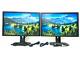 LOT OF 2 Dell U2412Mb 24 Widescreen 1920x1200 LED Backlit LCD Monitor WIT STAND