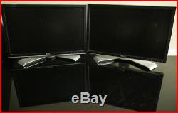 LOT OF 2 Dell UltraSharp 19 Widescreen LCD Monitor 1908WFPf With Stands&Cords