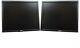 LOT OF 2 Dell UltraSharp Black/ Black 19-inch LCD Monitors NO Stands