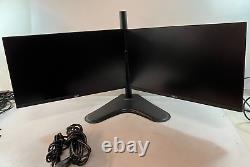 LOT OF 2x DELL P2219H 22'' IPS Edgeless Dual Monitors IPS WithDual Stand + HDMIs