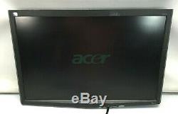 LOT OF 3 26 ACER X263W E2311HF HDMI WIDESCREEN LCD MONITOR With STAND POWER CORD