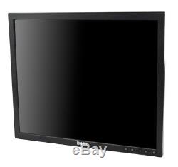LOT OF 5 Dell UltraSharp 1908FP P190 19 LCD Monitors 1280x1024 BLACK NO STAND
