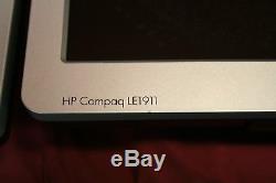 LOT OF 6 HP COMPAQ (3) L1906 (3) LE1911 FLAT PANEL 19 LCD-Tested-NO STANDS