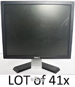 LOT of 41x Assorted Dell 17 Widescreen LCD Monitors with Stands