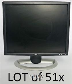 LOT of 51x Assorted Dell 19 Widescreen LCD Monitors with Stands