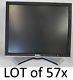 LOT of 57x Assorted Dell 17 Widescreen LCD Monitors with Stands