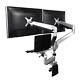 Loctek D7TP Swivel Triple Arm Desk LCD Laptop Mount Monitor Stand, Fits 10-27